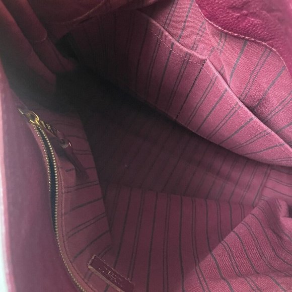 LOUIS VUITTON Metis Hobo Monogram Empreinte Leather Tote Dark Burgundy Authentic - Picture 3 of 16